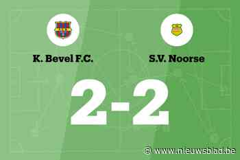 Bevel B en Noorse B spelen 2-2