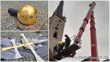 Das ist doch Spitze! Wasserburger Frauenkirche bekommt ihre goldene Krone zurück