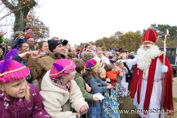 Massa kindjes verwelkomt Sinterklaas en zwarte pieten in Herentals