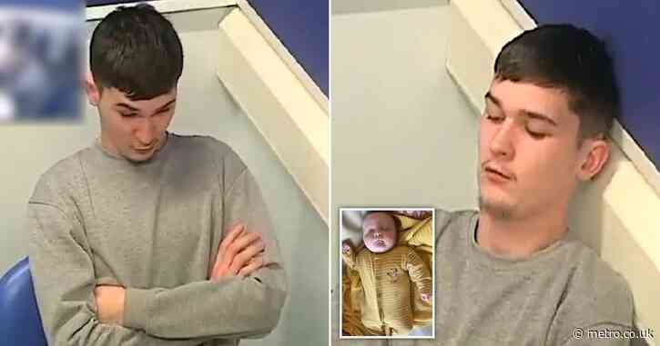 Teenager smirks in police interview after murdering four-month-old baby