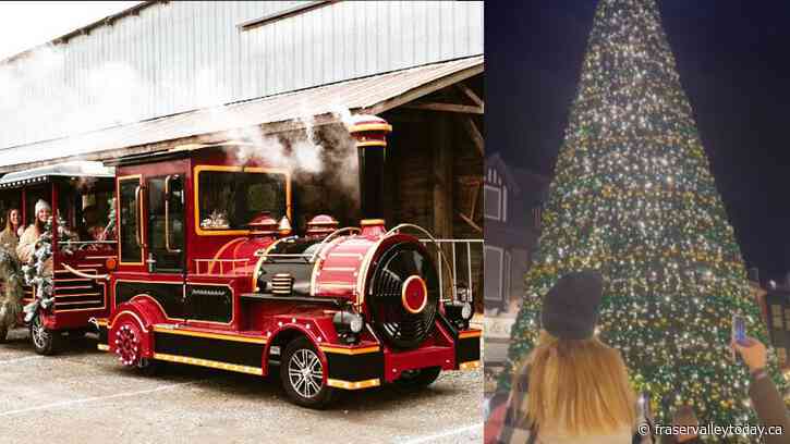 Express train, market feature during Christmas at Greendale Acres in Chilliwack