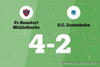 FC Beaufort zet ongeslagen reeks voort tegen SC Zonnebeke