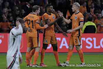 NATIONS LEAGUE. Nederland kwalificeert zich na opmerkelijke avond voor kwartfinales, Duitsland vermaakt supporters met doelpuntenkermis