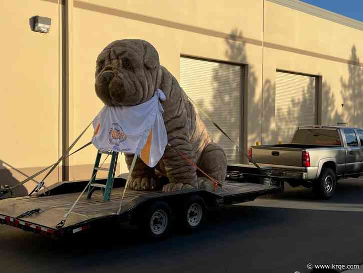 Nevada non-profit's stolen 10-foot stuffed dog rescued, returned