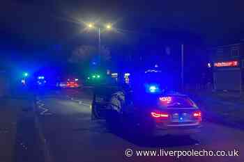 Aigburth Road closed live updates after car flips on its side