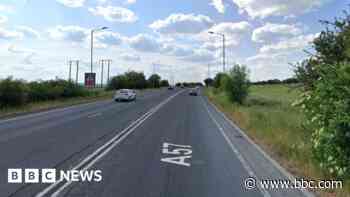 Two seriously injured in A57 crash