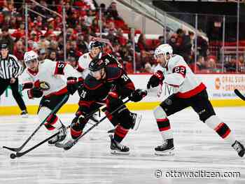 TAKEAWAYS: Ottawa Senators shut out for first time this season by Carolina Hurricanes