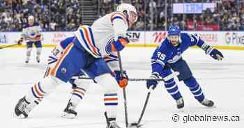 Marner scores in OT, Leafs down Oilers 4-3