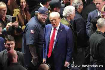 Trump takes a break from making Cabinet picks and attends UFC championship fight in New York