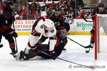 Spencer Martin notches 1st career shutout as Hurricanes put 4 past Senators