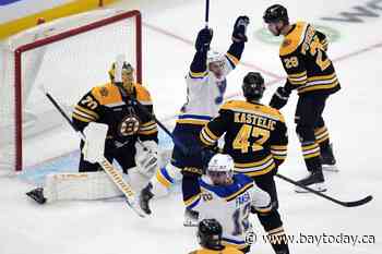 Brayden Schenn scores OT winner to lift the Blues over the Bruins