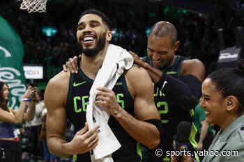 Jayson Tatum hits buzzer-beating 3 in Celtics' win over Raptors after missing last-second shot in regulation