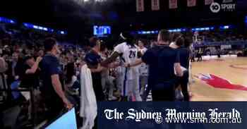 Fans clash with players as tempers flare during NBL scuffle