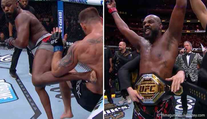 UFC 309 results: Jon Jones retires Stipe Miocic with vicious body kick, teases next big fight