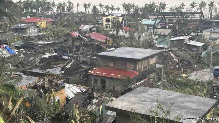 Latest typhoon lashes the Philippines, causing tidal surges and displacing massive numbers of people