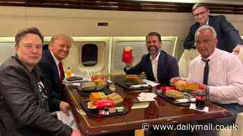 RFK Jr's face says it all as he eats 'poison' McDonald's aboard Trump Force One