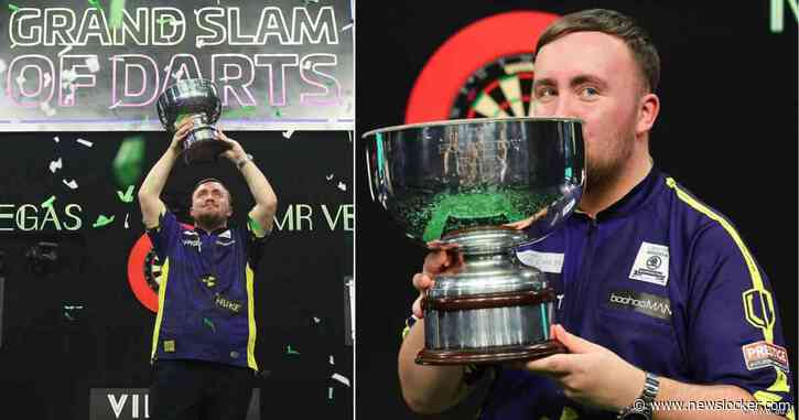 Luke Littler wint Grand Slam of Darts met grote overtuiging: ‘Ik kijk uit naar het WK, zeker als ik zo blijf gooien’