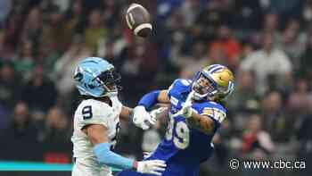 Bombers lead Argos 7-3 in Grey Cup