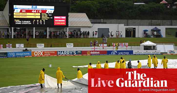 West Indies v England: fifth men’s T20 cricket international – match abandoned