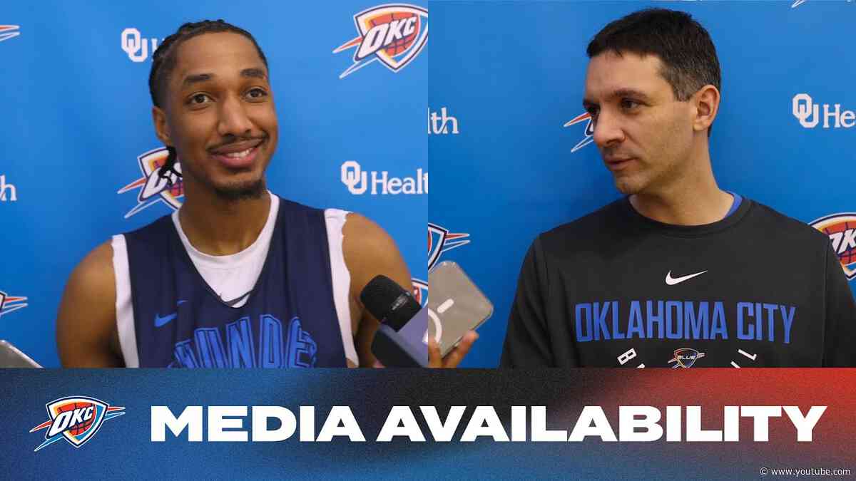 Aaron Wiggins + Coach Daigneault Practice Media Availability | November 16, 2024 | OKC Thunder