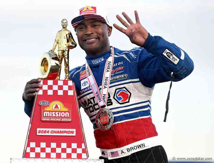 Antron Brown clinches fourth Top Fuel championship amid dramatic In-N-Out Burger NHRA Finals