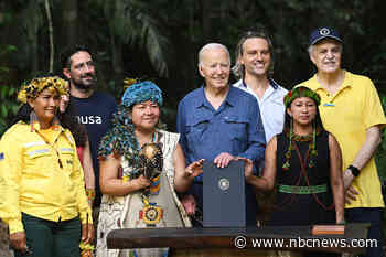 Biden touts his climate legacy during landmark visit to Amazon rainforest