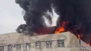 Inferno rips through Russian hospital as patients leap from windows