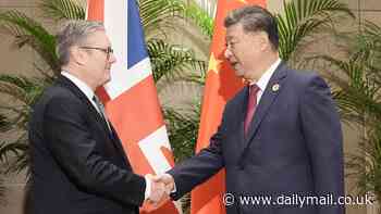 Keir Starmer discusses 'deepening' trade relationship with China despite disagreement over Ukraine war and Hong Kong rights abuses as he becomes first PM to meet leader Xi Jinping since 2018 at G20 summit