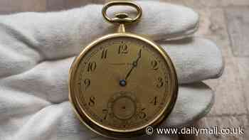 Gold pocket watch gifted to Titanic rescuer by widows who lost their husbands on the ship sells for £1.56million