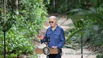 Footage of Biden 'wandering off' into the Amazon explodes online... but is everything as it seems?