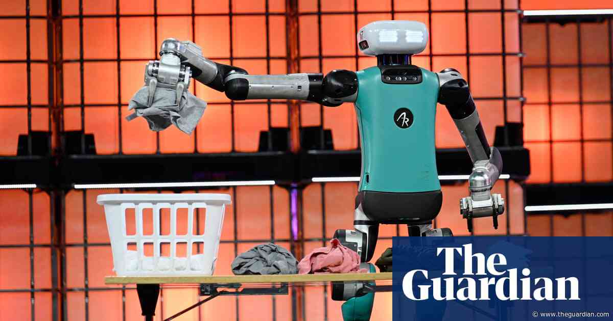 ‘A fork in the road’: laundry-sorting robot spurs AI hopes and fears at Europe’s biggest tech event