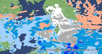 New Met Office weather map shows 150-mile band of snow covering England