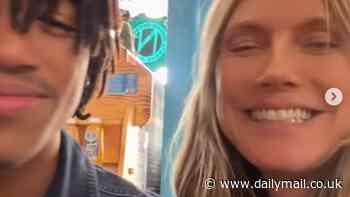 Heidi Klum, 51, shares rare clip with son Henry, 19, as she visits him at college