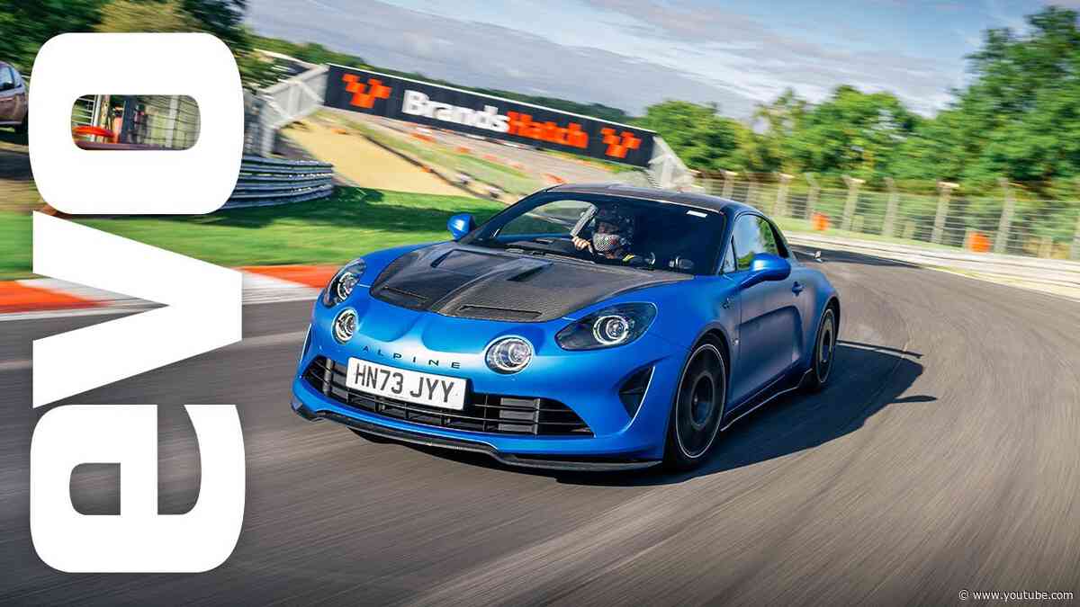 evo subscribers experience the new Alpine A110 R flat-out at Brands Hatch