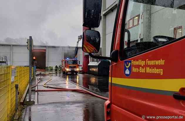 FW Horn-Bad Meinberg: Staubexplosion in Holzheizkraftwerk - Glutnester sorgen für langwierigen Feuerwehreinsatz