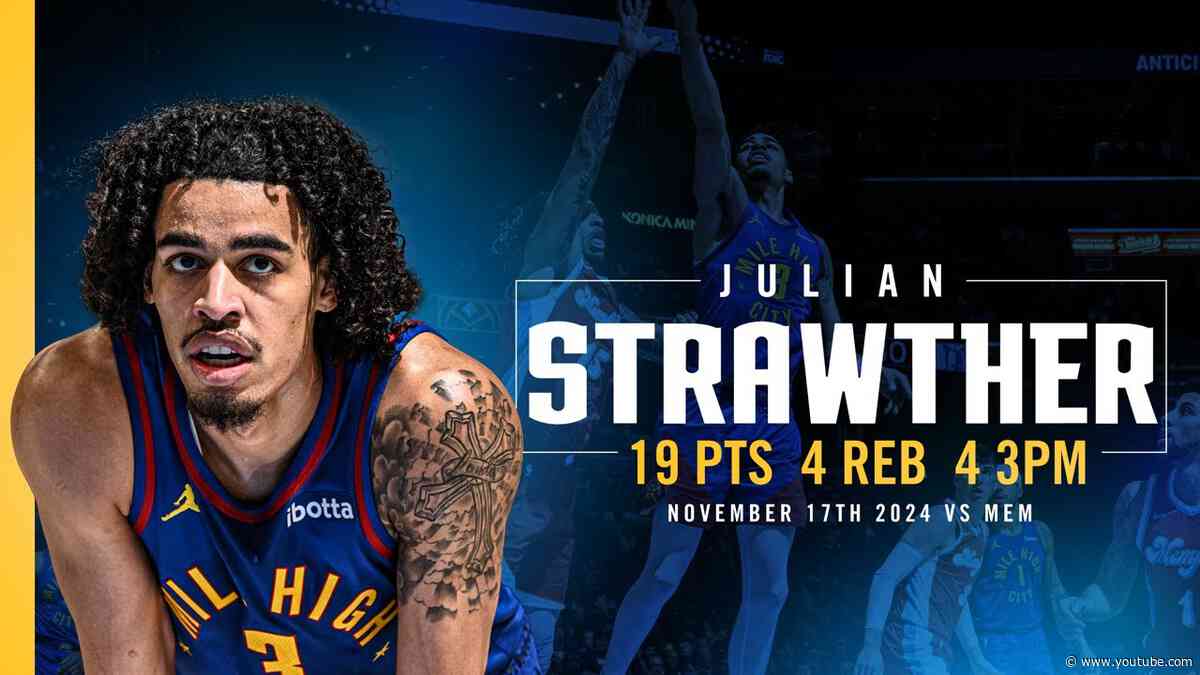 Julian Strawther Full Game Highlights vs. Grizzlies 📺 | 11/17/24