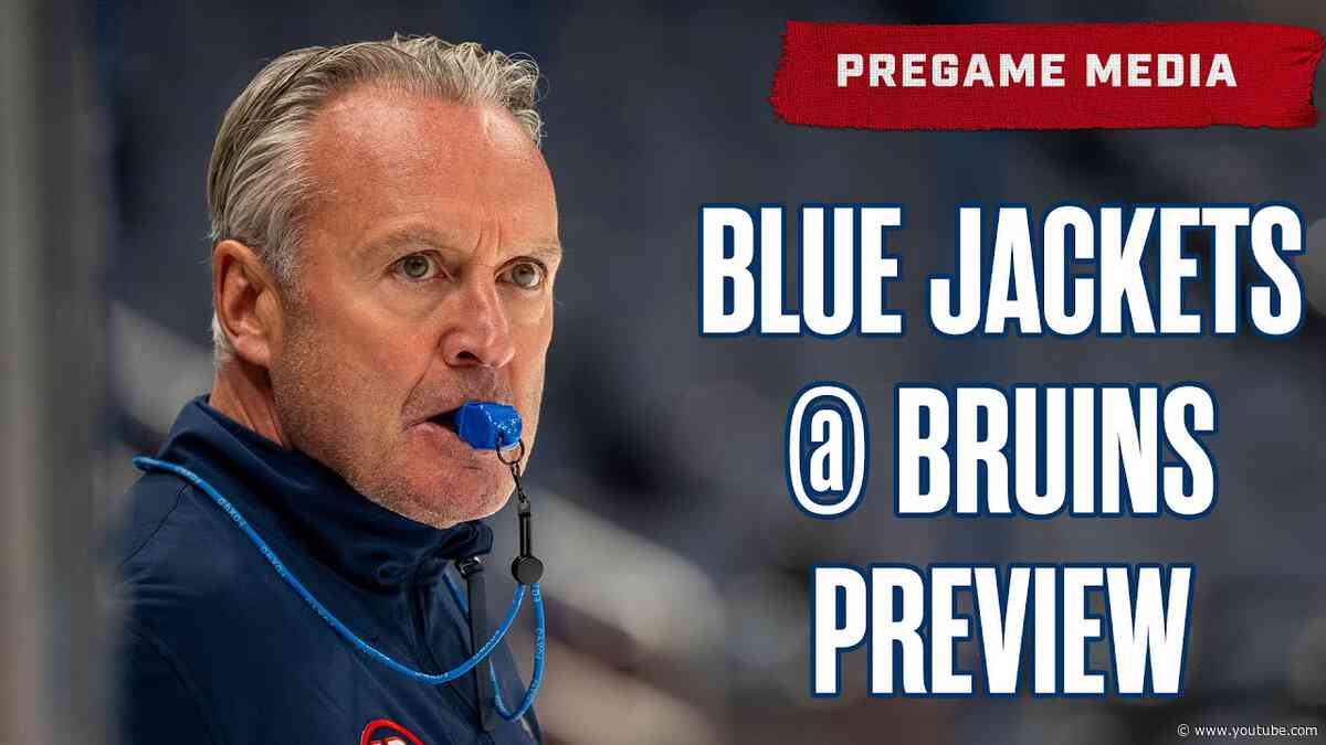 Shipping Up to Boston! BLUE JACKETS @ BOSTON BRUINS | Pregame Media