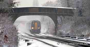 Snow warning: Trains cancelled due to weather as National Rail issues warning