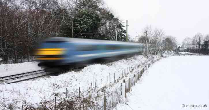 Snow and bad weather cause travel chaos with trains cancelled and drivers warned of icy roads