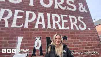 Woman restores 'ghost sign' on her terraced house