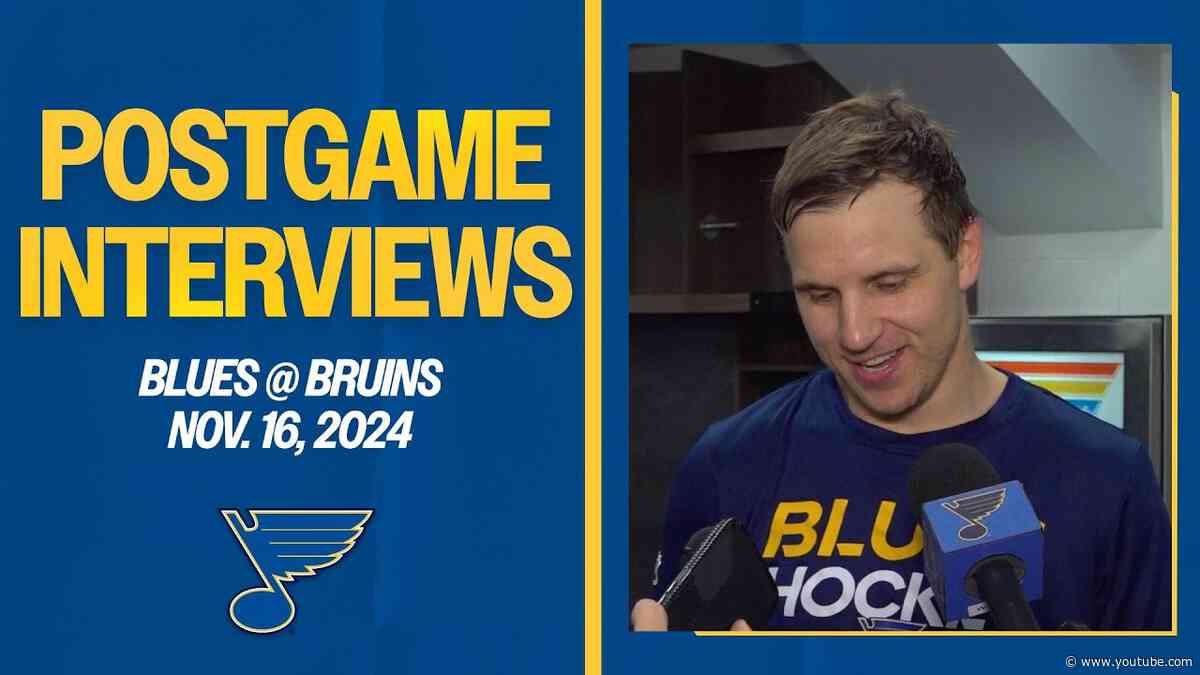 Nov. 16: Postgame Interviews