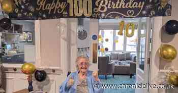 Hebburn woman celebrates 100th birthday with two parties and card from the King