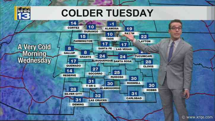 Chilly, drier, & still windy weather for New Mexico