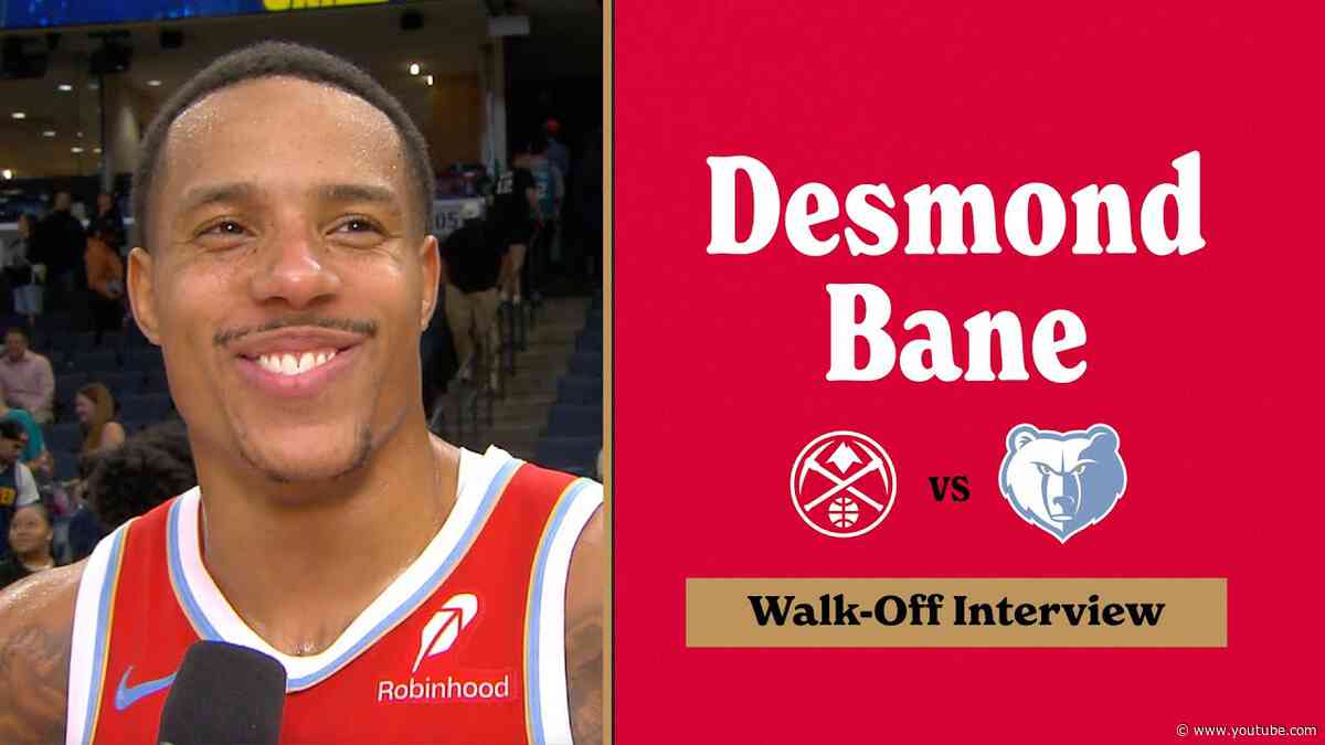 Desmond Bane Walk Off Interview | Grizzlies vs. Nuggets