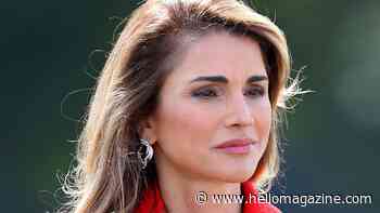 Queen Rania is a literal dancing queen emoji in cinched scarlet skirt