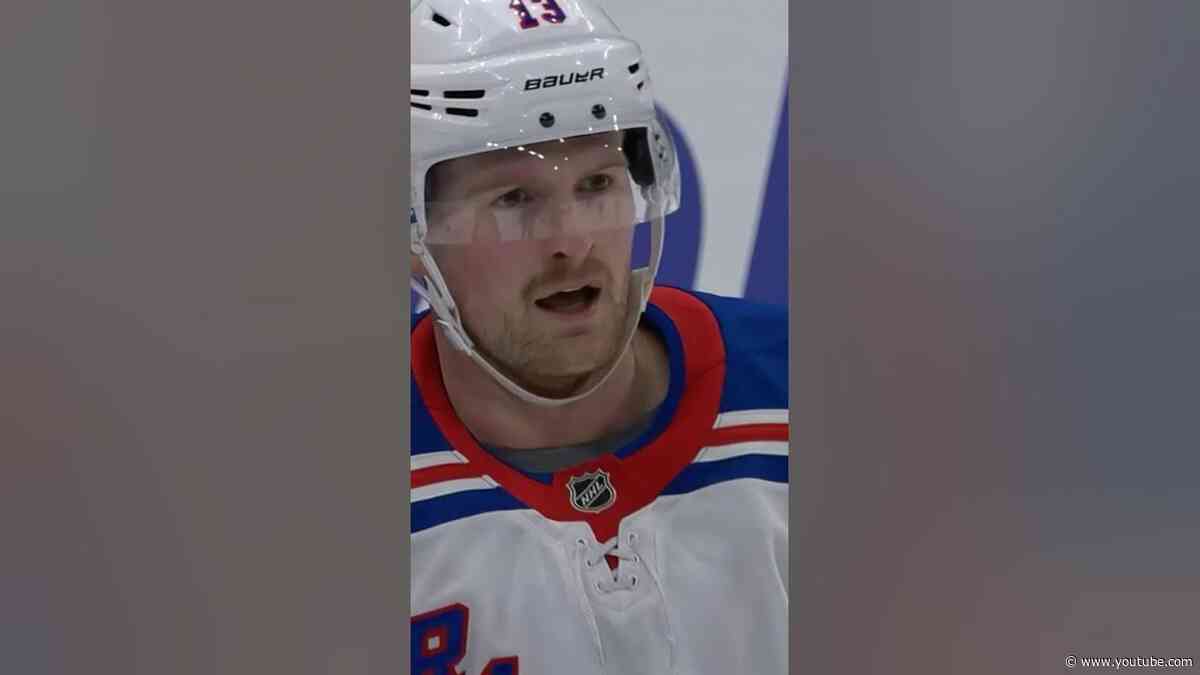 Great pass from Bread + great goal from Laf #alexislafreniere #artemipanarin #nyrangers #nhl #hockey