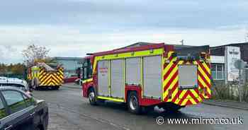 Eight rushed to hospital after 'chemical incident' at cleaning factory as critical incident declared