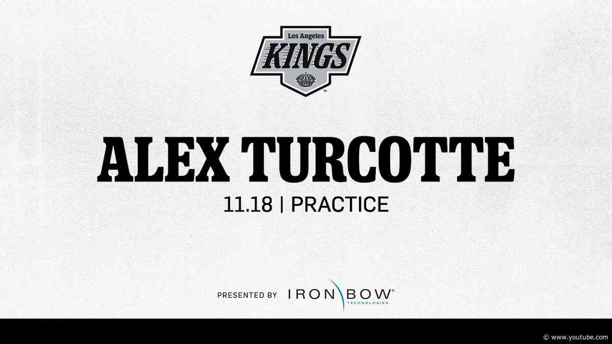 Forward Alex Turcotte | 11.18 Practice in LA