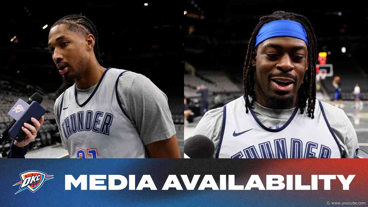 One on One with Aaron Wiggins + Lu Dort Media Availability | November 19, 2024 | OKC Thunder