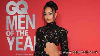 Leigh-Anne Pinnock flaunts her jaw-dropping figure in a daring lacy black gown at the GQ Men Of The Year Awards